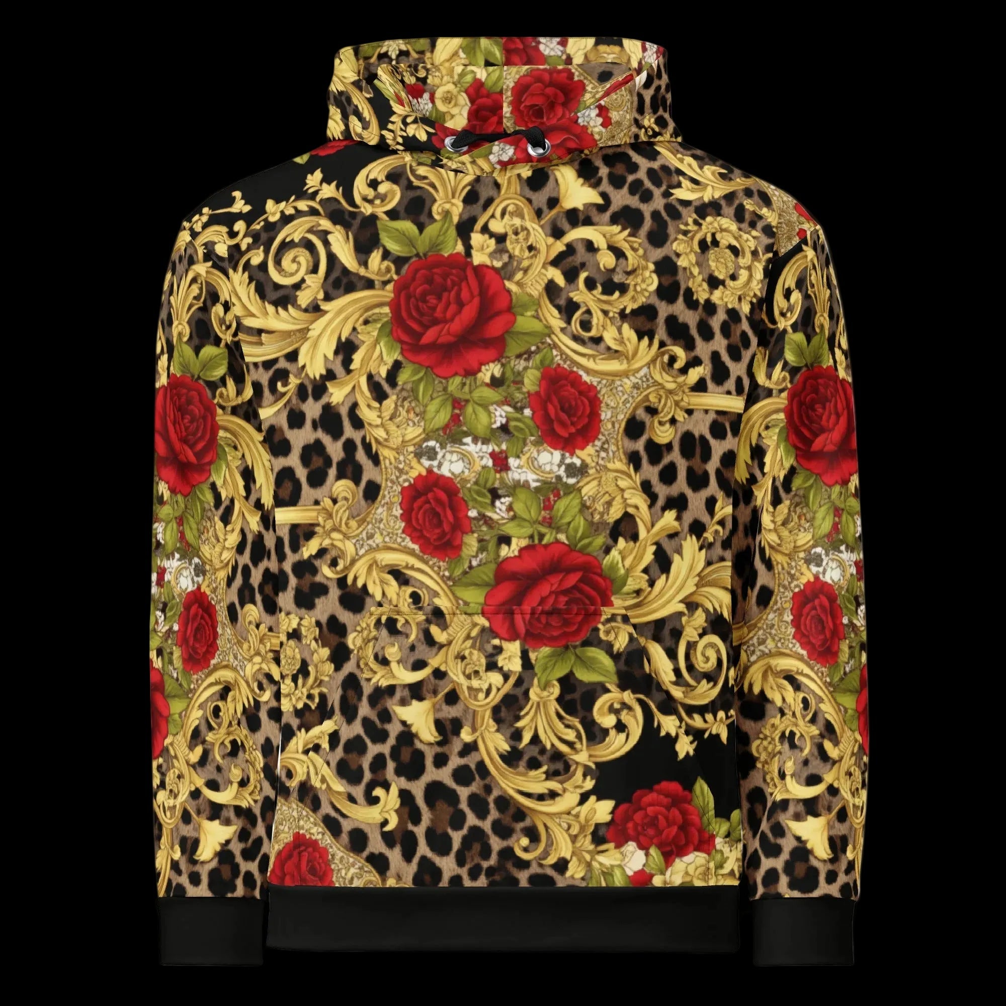 Hieme Fashion Unique Luxury Leopard Baroque Unique Designer Apparel Front View