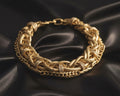 HIEME Fashion Snake 18K Pure Gold Bracelet