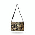 Hieme Fashion Gold Love Zebra Faux Leather Crossbody Bag